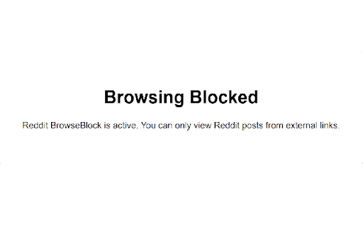 Reddit BrowseBlock :: Lets you view-only reddit without browsing
