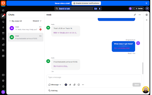 Translator for LiveChat™ Web :: Support multiple translation engines, intelligent recognition of scene languages, and translation using the enter key (unofficial)