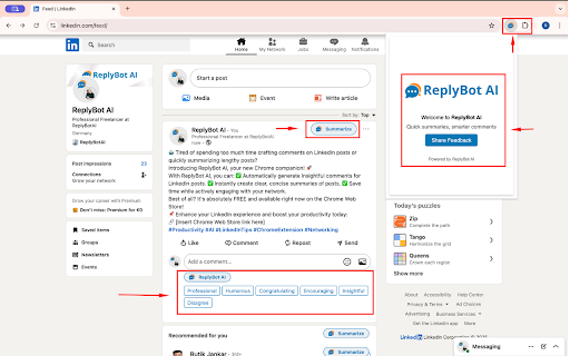 ReplyBot AI :: Welcome to ReplyBot AI Quick summaries, smarter comments