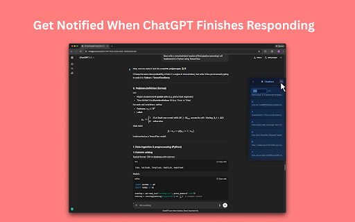 ChatMark :: Bookmark ChatGPT responses and get notified when responses complete