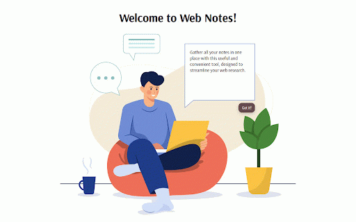 Web notes :: Quickly write, paste, or dictate notes directly in the browser.