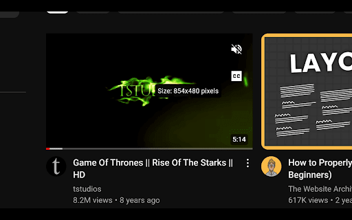 PixelPeek :: Displays original and displayed pixel sizes of media elements when hovered.