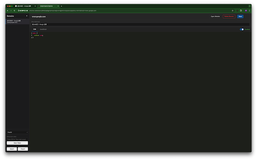 Custom Script Injector :: Inject custom CSS and JavaScript into websites.