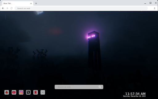Minecraft Enderman Live Wallpaper :: Transform your new tab with mesmerizing Minecraft Enderman live HD wallpapers for an immersive gaming experience.