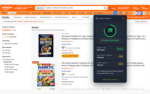 BookBloom - KDP Author Tools :: Instant KDP insights on Amazon: BSR sales estimates, niche analysis, compliance checks, and quick access to author tools.