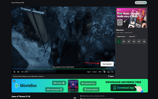 StreamZen: Cinematic Companion for Moviebox :: Netflix-style Next Episode and Skip Intro for all Moviebox streaming platforms like123movienow, NetNaija etc
