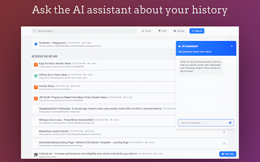 Rearview - History Knowledge base :: AI-powered search through your browser history