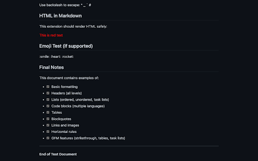 Markdown Preview :: Beautiful markdown file preview with syntax highlighting, multiple themes, and GitHub Flavored Markdown support