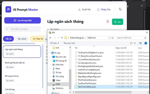 AI Prompt Master Pro :: Kho lưu trữ và tự động sinh câu lệnh (Prompt) an toàn.