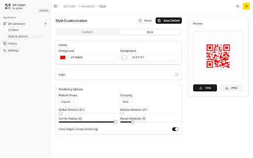 QR Coder :: QR Code Generator
