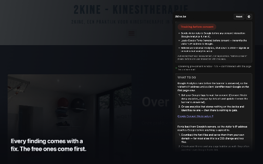 Statable GDPR Checker :: Audit what a website loads before consent: third-party trackers, cookies and embeds, with a live verdict in a side panel.