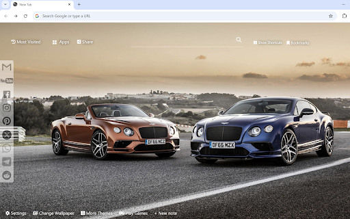 Bentley Wallpaper :: Bentley Wallpaper turn new tab to custom HD Bentley background. Bentley wallpaper theme for cars fans.