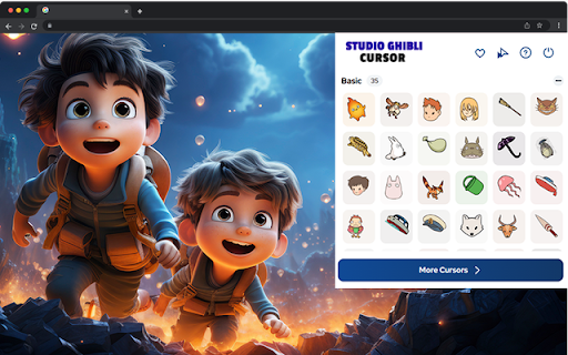 Studio Ghibli Cursor - Anime Film Cursor for Chrome :: Journey online with Studio Ghibli cursors. Perfect for fans of Totoro, Spirited Away & magical anime films!
