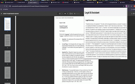 Legal Ease :: Understand legal documents better using AI.