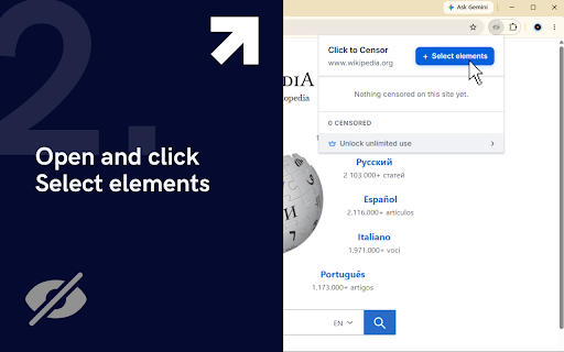 Click to Censor Elements :: Blur, black out, or hide any element on any page. Censors persist across reloads and are saved per site.