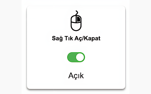 Sağ Tık Aktif Et :: Bu uzantı, sağ tık ve kopyalama işlemlerini devre dışı bırakan sitelerde sağ tık işlevini etkinleştirir.