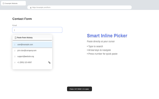 Clipboard History + Smart Paste :: Never lose what you copied. Searchable clipboard history with smart paste options.