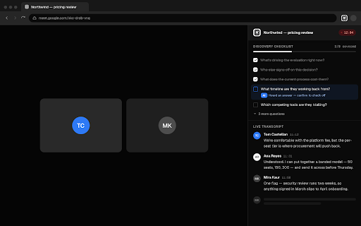 Connekt Notetaker :: AI-powered meeting notes for recruiters. Records, transcribes, and summarizes your interviews automatically.