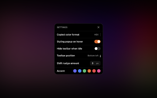 Muse :: Inspect and tweak any page visually, then copy a prompt describing your changes for an AI agent.