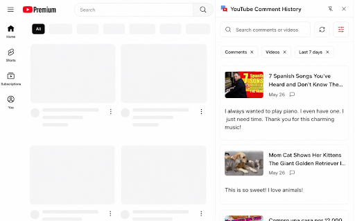 YouTube™ Comment History :: Easily view YouTube comment history, find your YouTube comments, and check comment history on YouTube