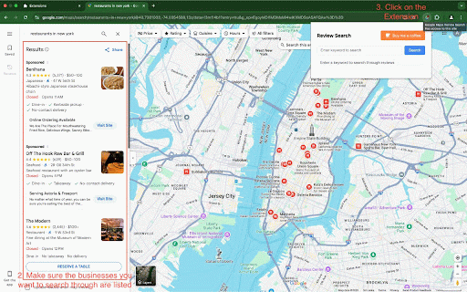 Google Maps Review Search :: Search through Google Maps reviews for specific keywords