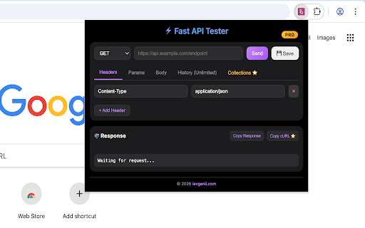 Fast API Tester :: Lightweight API tester with history