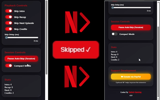 Netflix AutoSkip PRO :: Automatically skip intros, recaps, and next episodes — instantly and seamlessly.