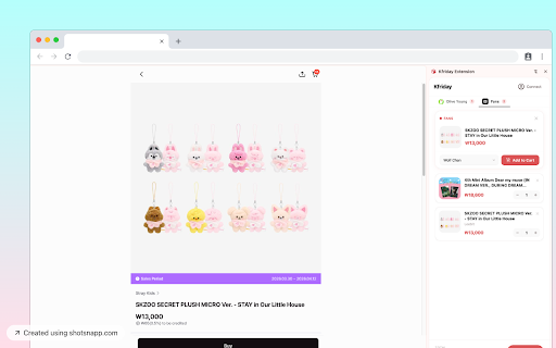 Kfriday - Korea Shopping & Forwarding Assistant :: Shop Korean stores like OliveYoung & FANS. Add items to cart, manage options, and submit purchase requests in one click.