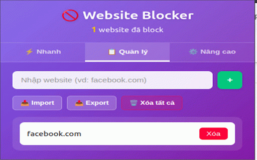 Website Blocker :: Block websites và chuyển hướng đến trang khác