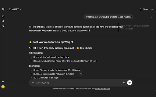 ChatGPT Question Sidebar :: Display all your ChatGPT questions in a convenient sidebar. Click any question to smoothly scroll to it.