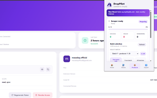 DropPilot - Zambeel to Shopify :: Import product data from products.myzambeel.com into your Shopify store.