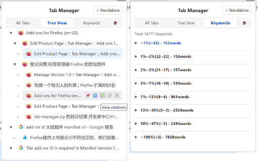 TabNexus :: Turn a pile of tabs into a traceable browsing trail.
