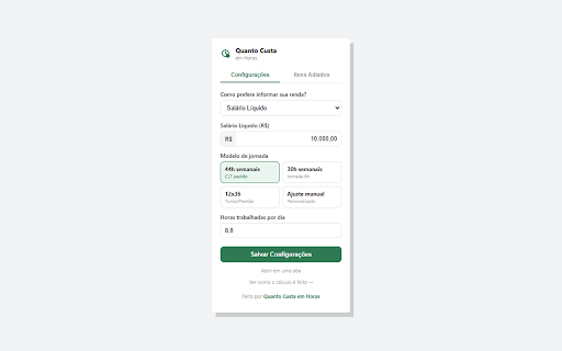 Quanto Custa em Horas — Anticonsumo :: Veja o preço dos produtos convertido em horas de trabalho reais e evite compras por impulso.
