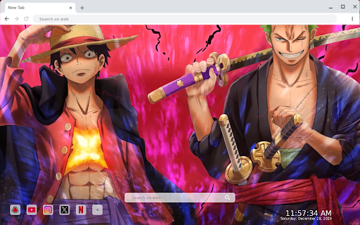 Luffy X Zoro One Piece Live Wallpaper :: Transform your new tab with stunning Luffy X Zoro live HD wallpapers from One Piece, bringing the adventure to your screen!