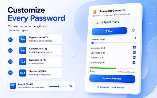 Password Generator – Secure & Strong Password Creator :: Generate secure, strong, and random passwords instantly. Customize length, symbols, numbers, and copy with one click.