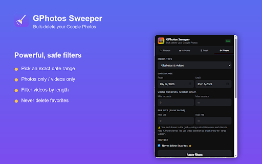 Google Photos Bulk Delete :: Bulk delete all photos, albums, and trash from Google Photos. 100% private, runs in your browser.
