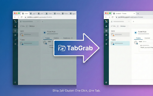 Zendesk TabGrab :: Well behaved browser tabs for Zendesk agents