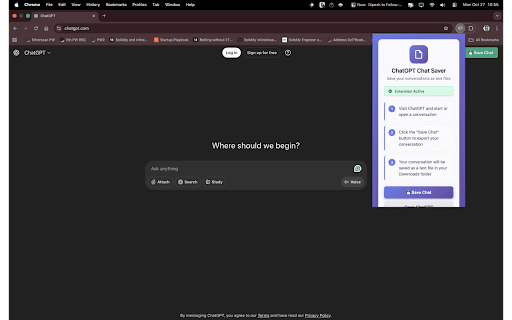 ChatGPT Chat Saver :: Save ChatGPT conversations as text files with robust message detection