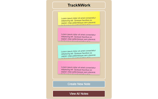 Notes Manager - TrackNNote :: Quick notes extension for managing, organizing and tracking your notes. Simple note-taking made easy.
