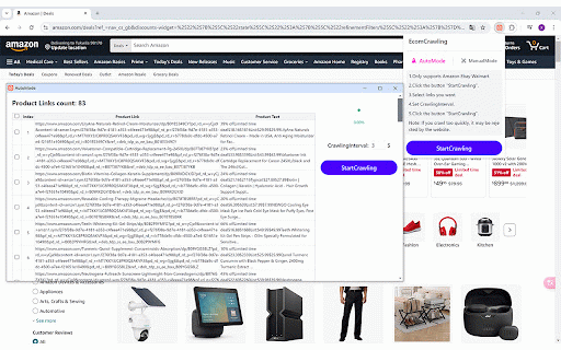 EcomCrawler :: Automatic and Manual crawling of e-commerce data.
