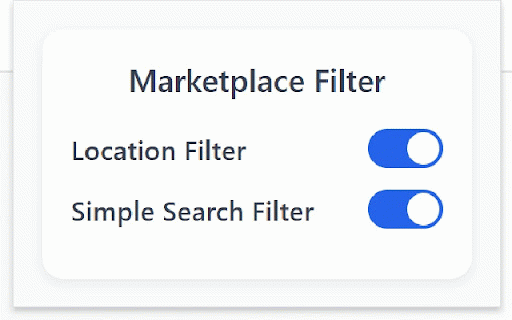 Facebook Marketplace Filter :: Making Facebook Marketplace a better experience.