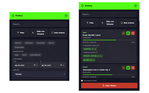 Kick Continue Watching – VOD Resume, Speed & Bookmarks :: Save Kick VOD watch progress and resume where you left off. Includes watch history, bookmarks, speed and quality memory.