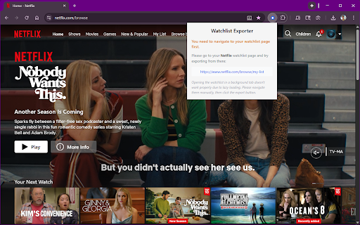 Watchlist Exporter :: Export watchlists from streaming services.