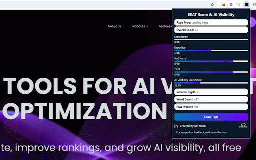 EEAT Score & AI Visibility :: EEAT Score and AI Visibility Analyzer. All analysis runs locally; no data is collected, transmitted, or stored.