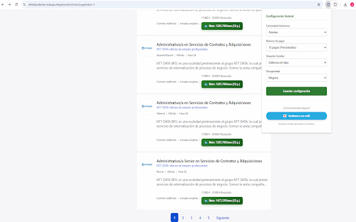 Calculadora Salario Neto InfoJobs :: ¿Cansado de ver salarios brutos y no saber cuánto dinero llegará realmente a tu cuenta bancaria?
Con esta extensión gratuita,…