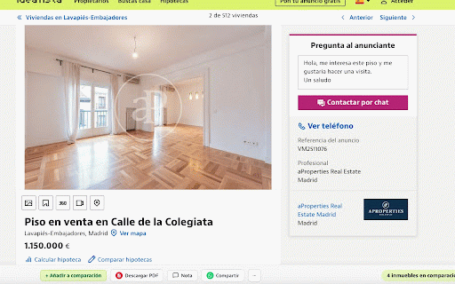 PisoClaro :: Analiza, compara y entiende pisos y viviendas de forma rápida mientras navegas por Idealista.