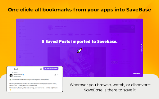 Savebase :: Save all your favorite bookmarks in one place.