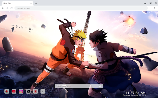 Naruto vs Sasuke Anime Live Wallpaper :: Transform your new tab with dynamic Naruto vs Sasuke live HD wallpapers, bringing the epic anime battle to your browser.