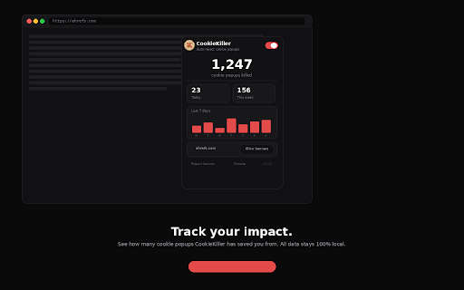 CookieKiller — Auto Reject Cookie Popups :: Automatically reject all cookie consent popups. Privacy-first. Open-source. Zero tracking. Never click "Reject All" again.