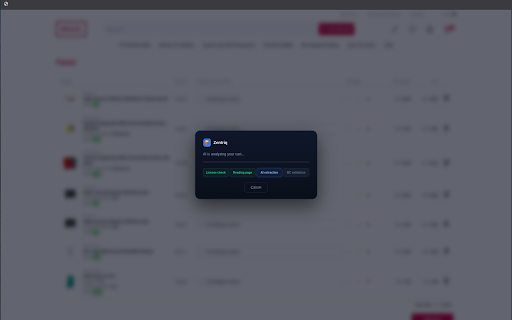 Zentriq PunchOut for Business Central :: AI assistant for Business Central — capture any e-commerce cart and send it to BC